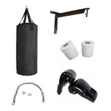 Kit De Box  Bolsa 1.5 Guante Cadena Soporte Vendas  Gymtonic