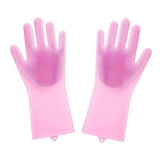 Guantes De Silicona Lava Platos Multiuso Esponja Baño Cocina