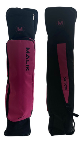 Funda De Hockey Malik Mars Mediana 2 Palos Fucsia Negra 