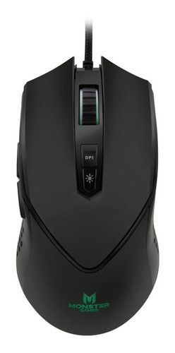 Mouse Gamer De Juego Monster Games  Thunderstorm M5061 Negro