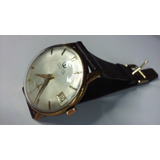 Reloj Mervos Swiss Made 35m Cuerda Enchapado Oro Imperdible