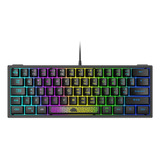 Teclado Con Cable K61 Rgb 60 Por Ciento De 62 Teclas Para Ju