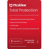 Antivirus Mcafee Total Protection 2024 -  1 Dispo -  1 Año 