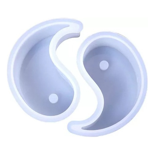 2 Moldes De Silicona Para Velas Yin Yang, Cera Para Jabón