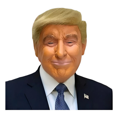 Mascara Látex Donald Trump Presidente Cosplay Halloween Naranja Claro Donald Trump