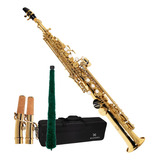 Sax Soprano Laqueado Michael Bb Wssm30n C/ Case Kit Limpeza