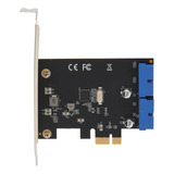 Adaptador De Tarjeta Pci Express Usb3.0 De 5 Gbps, 2 Puertos