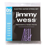 Juego Cuerdas Guitarra Eléctrica Nickel Jimmy Wess 9-42