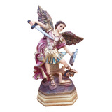 San Miguel Arcangel Figura 38cm Con Ojitos De Cristal
