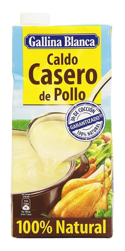 Caldo De Pollo Gallina Blanca Sazonador 1lt Tetrapack