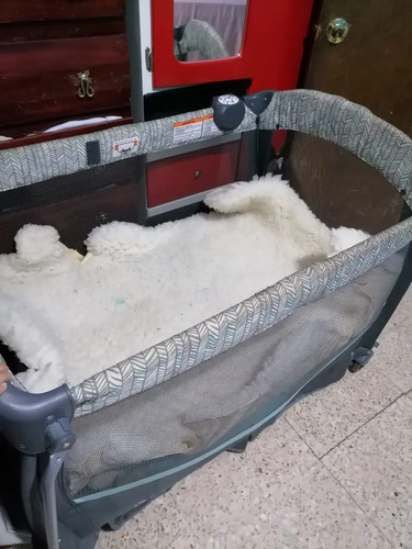 Cuna Viajera Baby Trend Con Colchón Anti Reflujo Seminueva