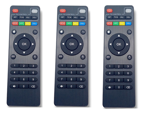 3 Controle Universal Para Tv Box Smart Tv Pc Mais Brinde