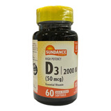 Vitamina D3 50 Mcg Sundance X 60 Cápsulas Sabor Sin Sabor