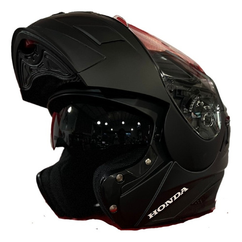 Casco Rebatible Honda Original / Negro Mate - Do Motos