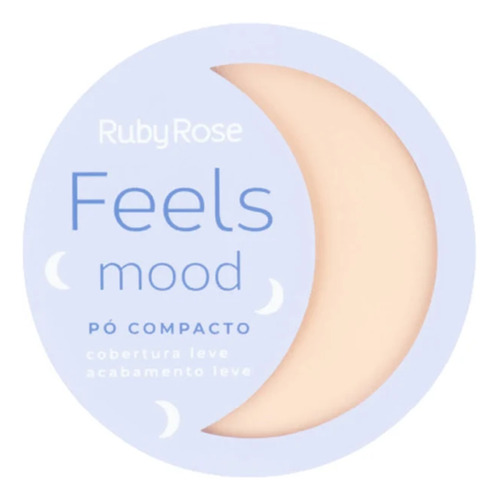 Pó Compacto Feels Mood - Ruby Rose Hb7232 Efeito Aveludado