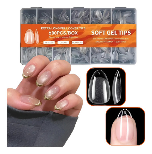 Tips Soft Gel Uñas Postizas Diferentes Modelos 600pzs Obp | MercadoLibre