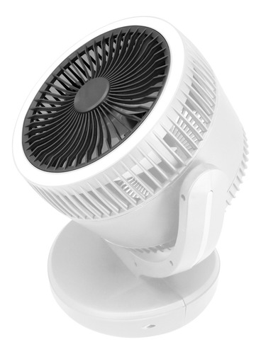 Mini Ventilador De Escritorio Lampara Recargable Portatil