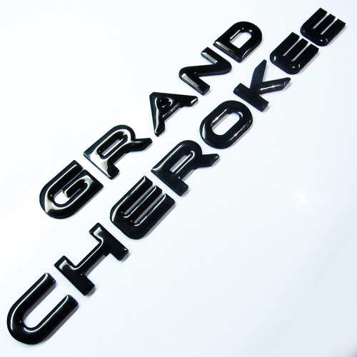 Emblemas Grand Cherokee Jeep Negro 4x4 V8 Foto 2