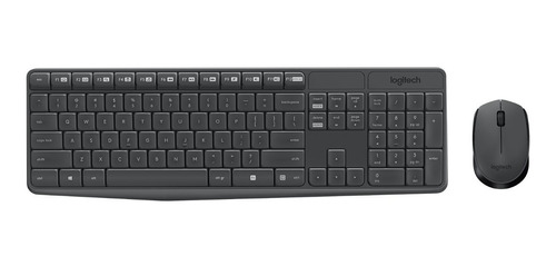 Teclado+mouse Logitech Mk235 Wifi Cinza - 920-007903