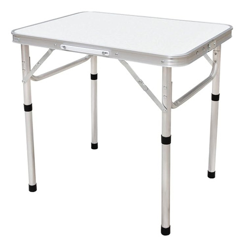 Mesa Portátil Dobrável Vira Maleta Alumínio Mdf 60x45cm Cor Branco