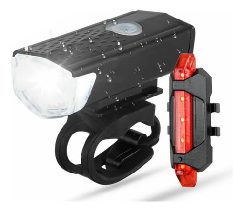 Luz Delantera Y Trasera Bicicleta Recargable Luces Led