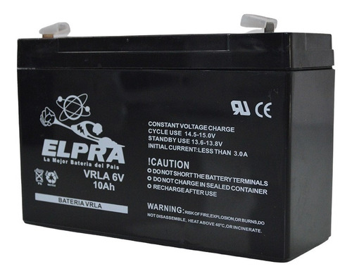 Batería Elpra Vrla 6v 10ah Gel-agm - Financiación
