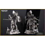 Action Figure Stl - Predator And Naru Diorama