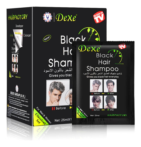 Shampoo Tinte Cubre Canas Black - mL a $260