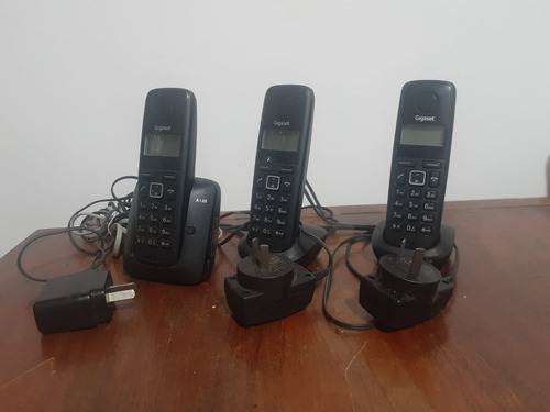 Teléfonos Gigaset A120 Inalámbricos (base+dos) -color Negro