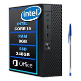 Mini Pc Cpu Intel Core I5, Ram 8gb Ssd 240gb - Hdmi - Wifi