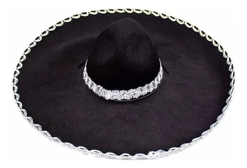 Sombrero Disfraz Mariachi Mexicano Charro Hombre/ Mujer 53cm
