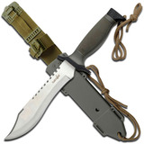 Cuchillo De Cacería Survivor Hk-6001s Plata