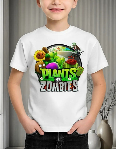Camiseta Infantil Plants Vs Zombies Plantas X Zumbis Game #7 | MercadoLivre