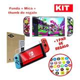 Kit Nintendo Switch  Case Protector + Mica + Thumb 04