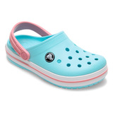 Zueco Crocs Crocband Niño Blue/white