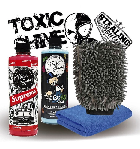 Toxic Shine | Kit Combo Lavado | Básico #48 | Shampoo + Cera
