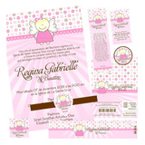 Kit Imprimible Para Bautizo Angeles Personalizado Varios Mod