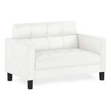 Sofá Loveseat Contemporáneo De Cuero Falso - 60 Carácteres  