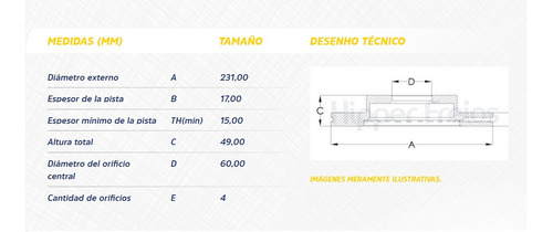 Disco Freno Delantero Chevrolet Suzuki Wagon R Foto 2