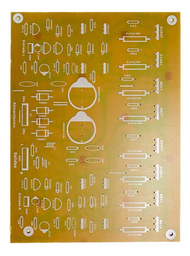 Baquela Pcb Amplificador Stereo 400w Impreso Video Rockola