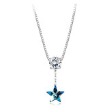 Hecha Cristales De Swarovski Collar Colgante Estrella M...