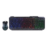 Naceb Tecnología Kit Gamer Mouse Y Teclado Na-633 Color Negro