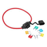 Portafusibles En Línea 12v Mini Automotriz 6 Con Fusible De