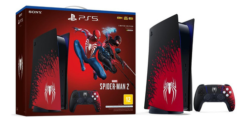 Console Playstation 5 - Bundle Marvels Spider-man 2 Limited Edition 4k Midia Fisica