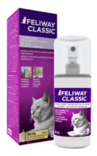Spray Feliway Adaptação Comportamento Urina Para Gatos 60ml