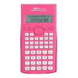 Calculadora Científica Deli Touch 240 Funciones E1710 Color Rosa