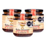 3 Salsas Artesanal Chile Chipotle Cacahuate 200 G