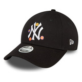 New Era Gorra N Y Yankees Flower 9forty Ajustable Mujer Bl