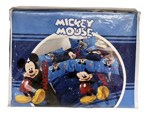 Juego De Sabanas Personajes Infantil Mickey Twin 1 1/2 Plaza