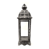 Farol Porta Vela Fanal Metalico Vintage M7 - Sheshu Home